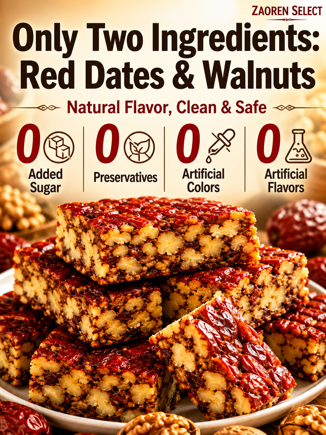 Premium Jujube Walnut Snack Bars-TI