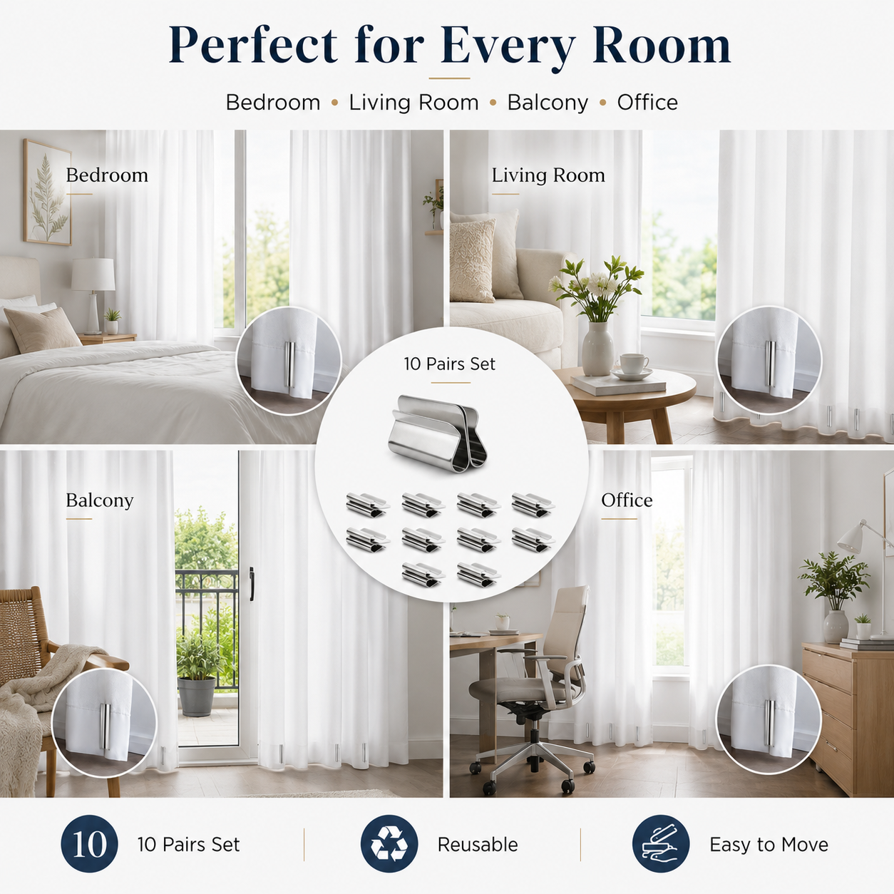 Curtain magnetic closure-TI