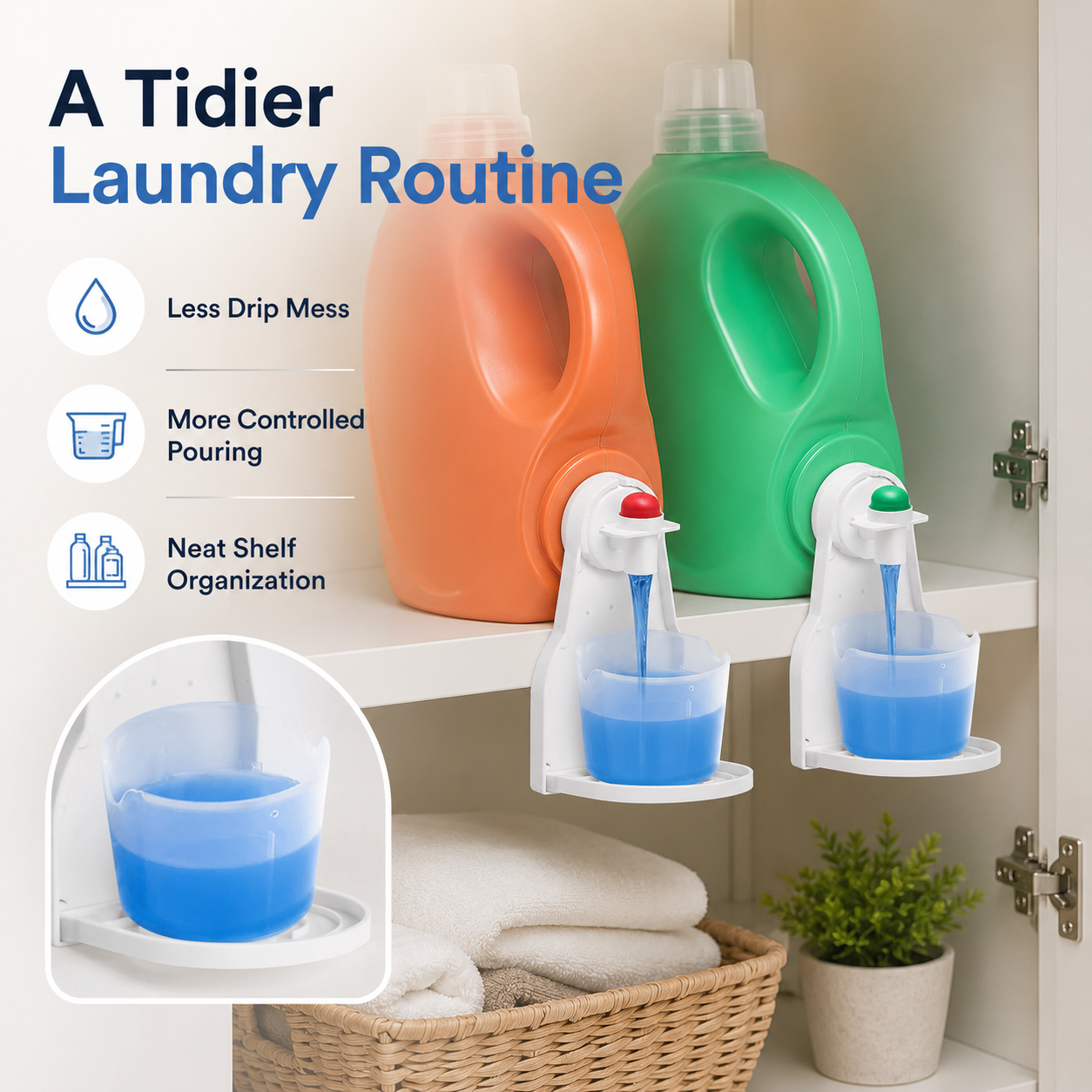 Detergent fixing bracket cup holder-TI