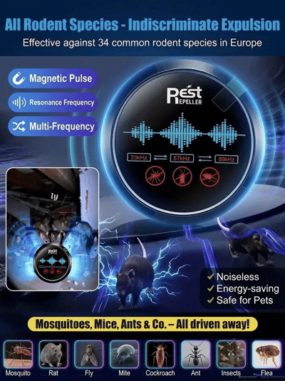 Fully automatic ultrasonic intelligent rodent and insect repellent-TI
