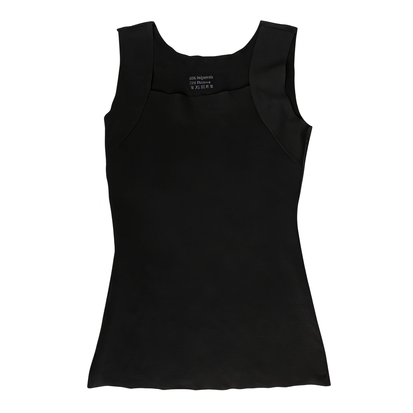 Nude Feel Square Neck Tank Top with Built-in Chest Pads，Suitable for office commuting Stylish