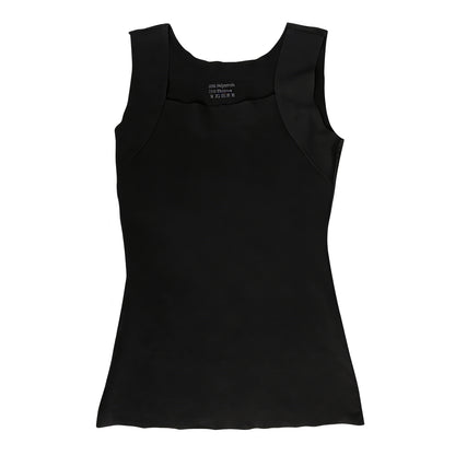 Nude Feel Square Neck Tank Top with Built-in Chest Pads，Suitable for office commuting Stylish
