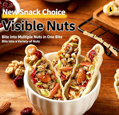 💖🎁Australian Nut Boat Cookies🎁💖, Mixed Nuts Filled Crispy Pastry, Popular Snack-LIN