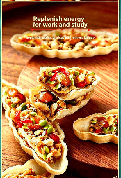 💖🎁Australian Nut Boat Cookies🎁💖, Mixed Nuts Filled Crispy Pastry, Popular Snack-LIN