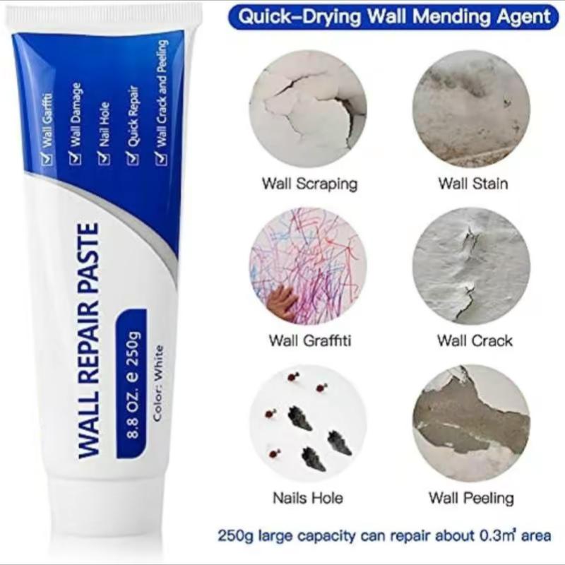 🧱Drywall Patch Repair Kit 250g Wall Mending Agent Multi-functional Quick-drying Paste Adhesive Heavy Duty Concrete Sealant Waterproof Self-adhesive-TI