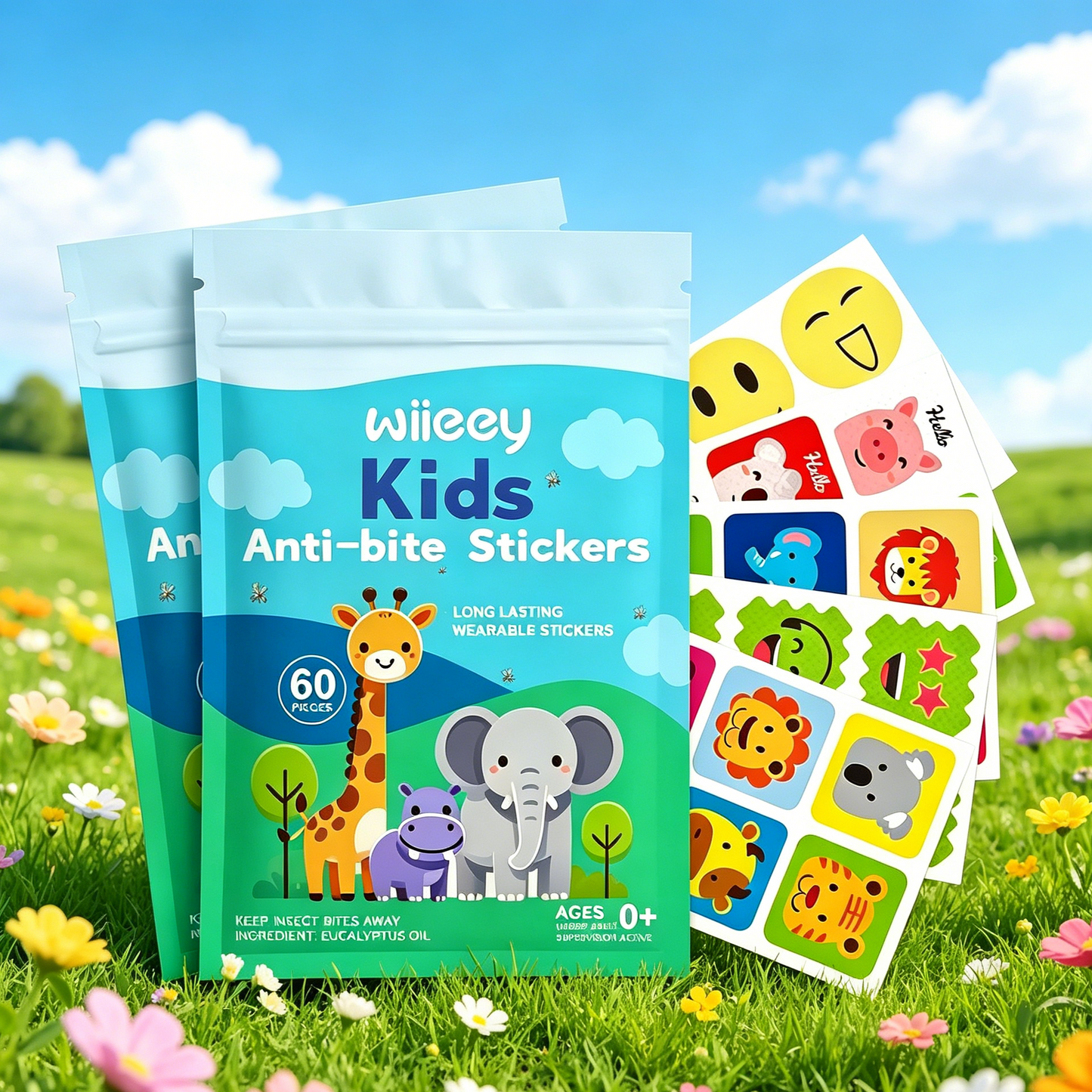 🚫🦟Summer Essentials🌞Natural Mosquito Repellent Patches for Kids & Adults, DEET-Free Anti-Bite Stickers-TI