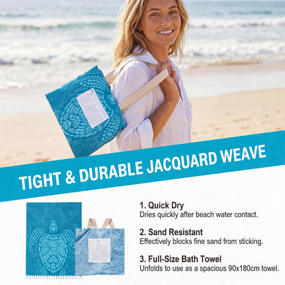 AMZ Convertible Beach Towel Bag, Multi-Functional Outdoor Gear, Portable & Lightweight