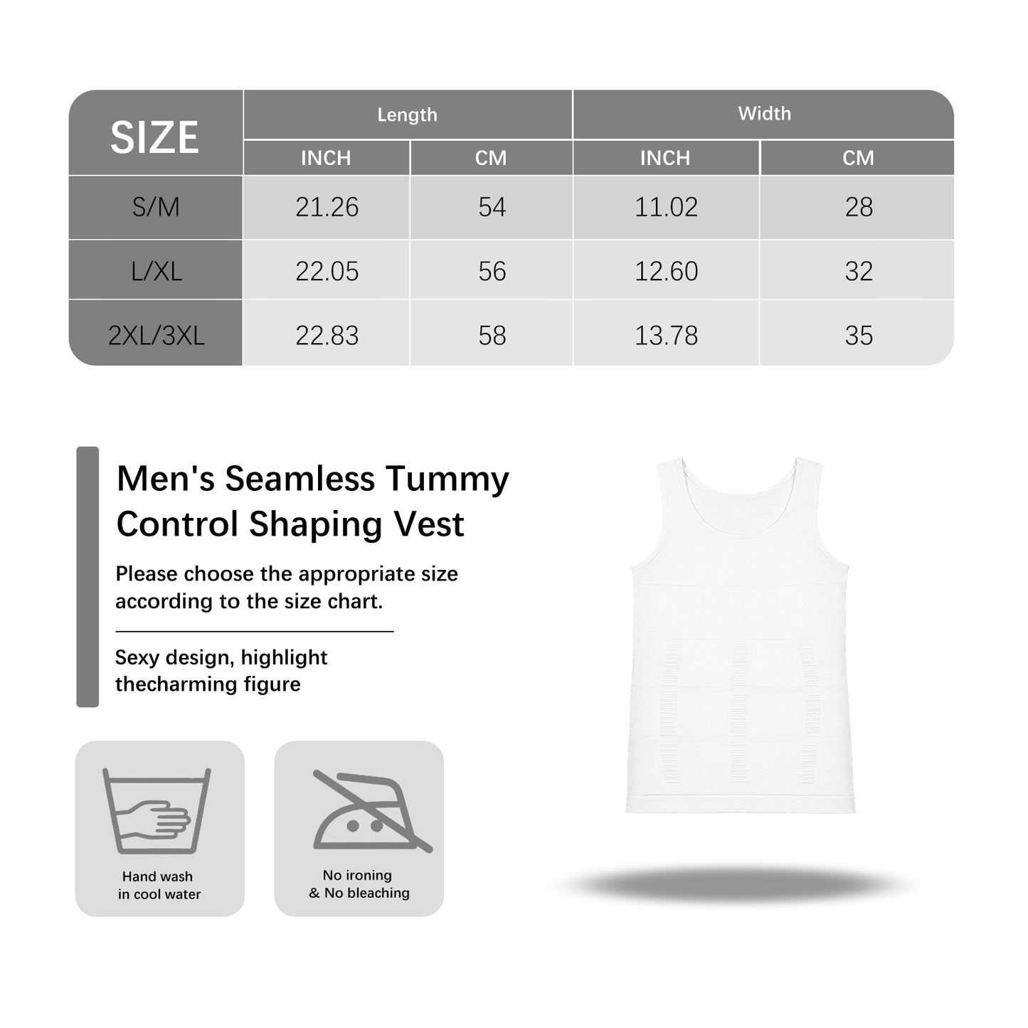 Zeriluna Men's Seamless Breathable Tank Tops, Stylish Sports Undershirts Base Layer