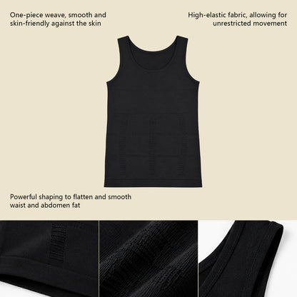 Zeriluna Men's Seamless Breathable Tank Tops, Stylish Sports Undershirts Base Layer