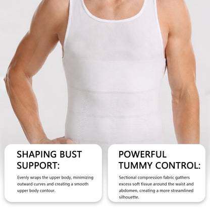 Zeriluna Men's Seamless Breathable Tank Tops, Stylish Sports Undershirts Base Layer