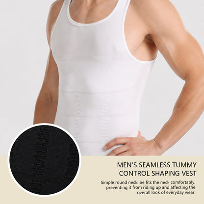 Zeriluna Men's Seamless Breathable Tank Tops, Stylish Sports Undershirts Base Layer