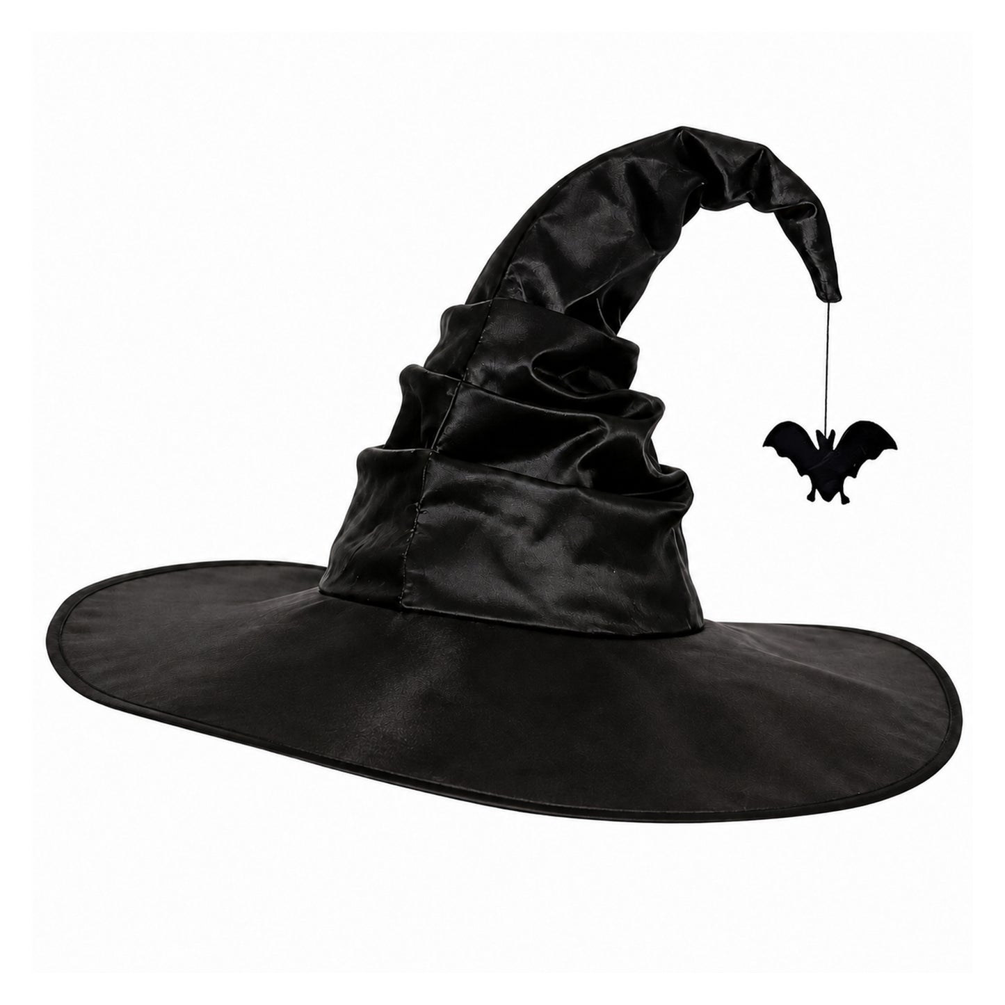 Zeriluna Vintage Ruffled Witch Hat, Stylish Retro Costume Headwear Prop for Party fashion