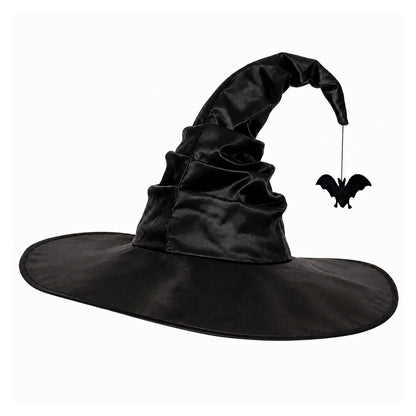 Zeriluna Vintage Ruffled Witch Hat, Stylish Retro Costume Headwear Prop for Party fashion