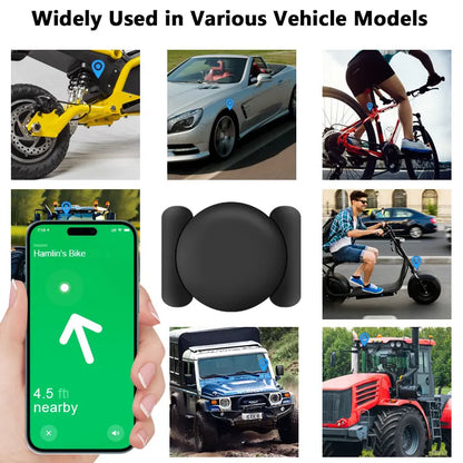 GPS Magnetic Tracker, IP67 Waterproof Anti-Lost Finder for Cars Wallet Key Luggage Pet, Android Only Works with Google Find Hub, Replaceable Battery-LIN