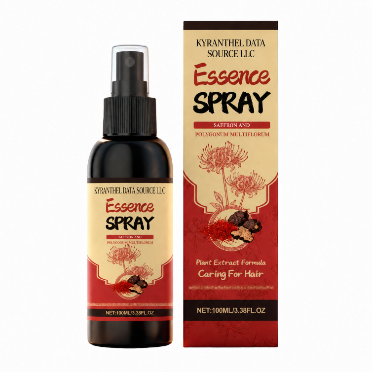 👱🏻‍♀️Polygonum Multiflorum Saffron Scalp Essence Spray🌿, Herbal Treatment for Gray Hair & Thinning Hair Loss-TI