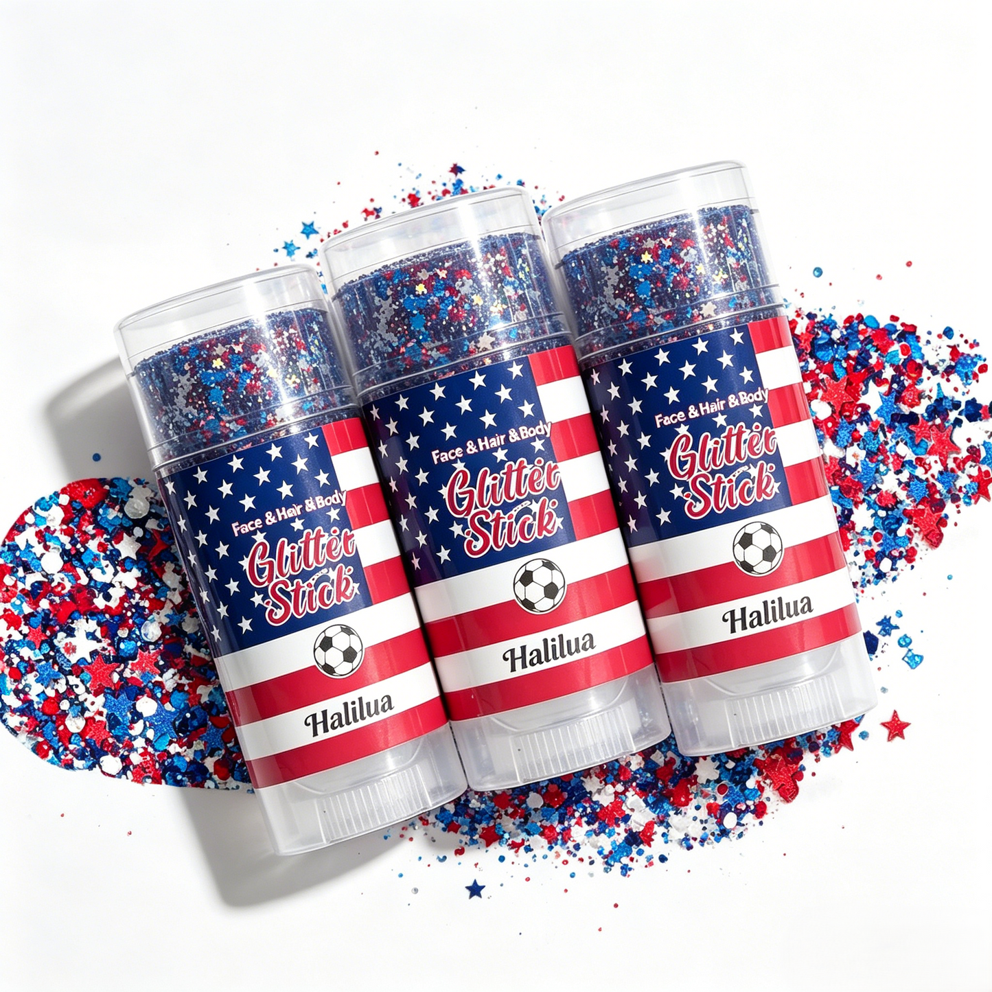 🗽4th of July Sparkle Glitter Wand🎊, Body & Hair Sparkle for Independence Day Party, Festival & Fun Holiday Look-TI