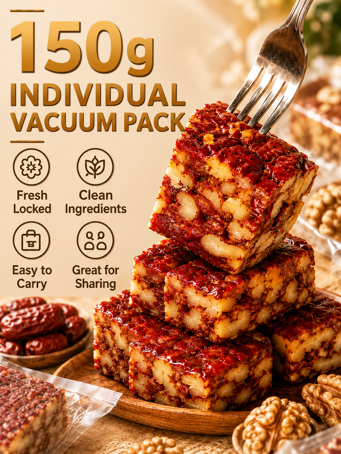 Premium Jujube Walnut Snack Bars-TI