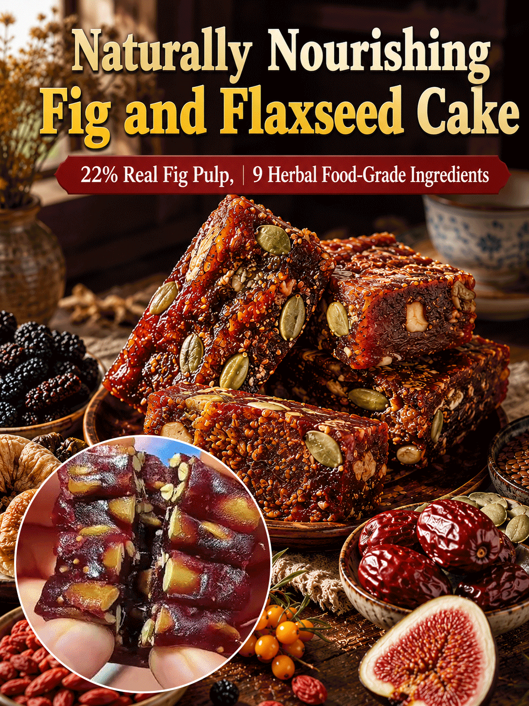 Fig & Flaxseed Snack Bites | Natural Healthy Snacks-TI