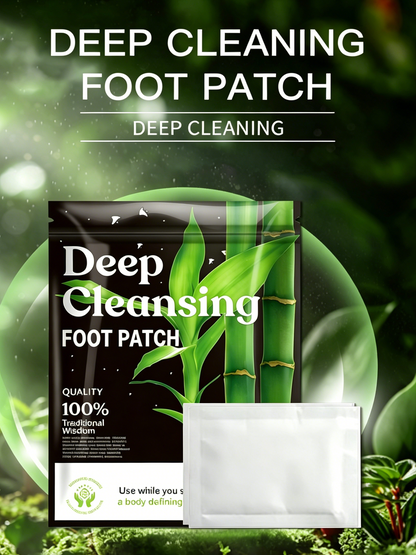 🌿Natural Deep Cleansing Foot Patch | Ginger & Bamboo Charcoal for Detox, Bloating Relief & Slimmer Body-LIN