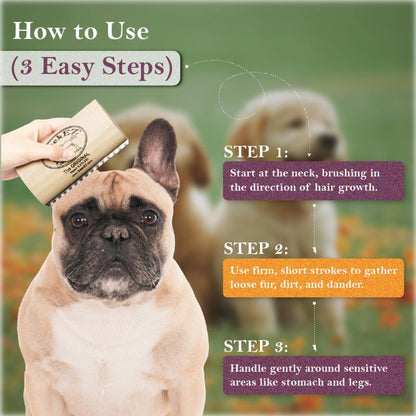 🐕5 Inch Pet Deshedding Brush🐱, Lightweight Dog Grooming Comb for Short Long Hair Pets-TI