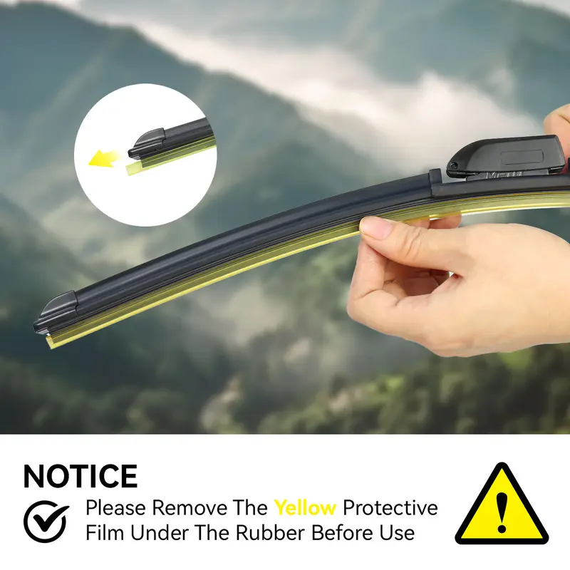 DOG TAIL All-Season Wiper Blade for J-Hook Wiper Arm - Zero Noise Zero Streaks - OEM Quality Classic Auto Accessories Car Parts Automotive Replacement fathersdaygift-LIN