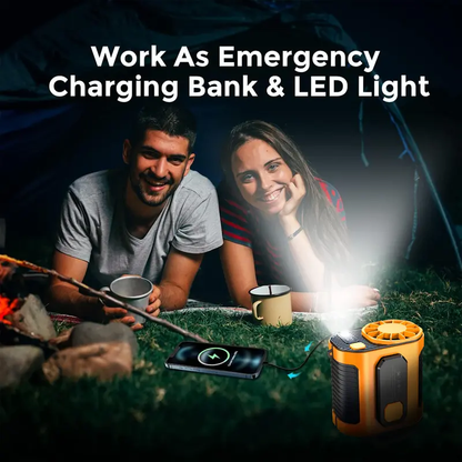PADOX Personal Waist Portable Rechargeable Fan, 5000mAh Battery Power bank, 10 Speeds 5300RPM Airflow, LED Light, Wearable Belt Fan for Outdoor, Jobsite, Farms, Traveling, Fishing #SummerVibes-LIN