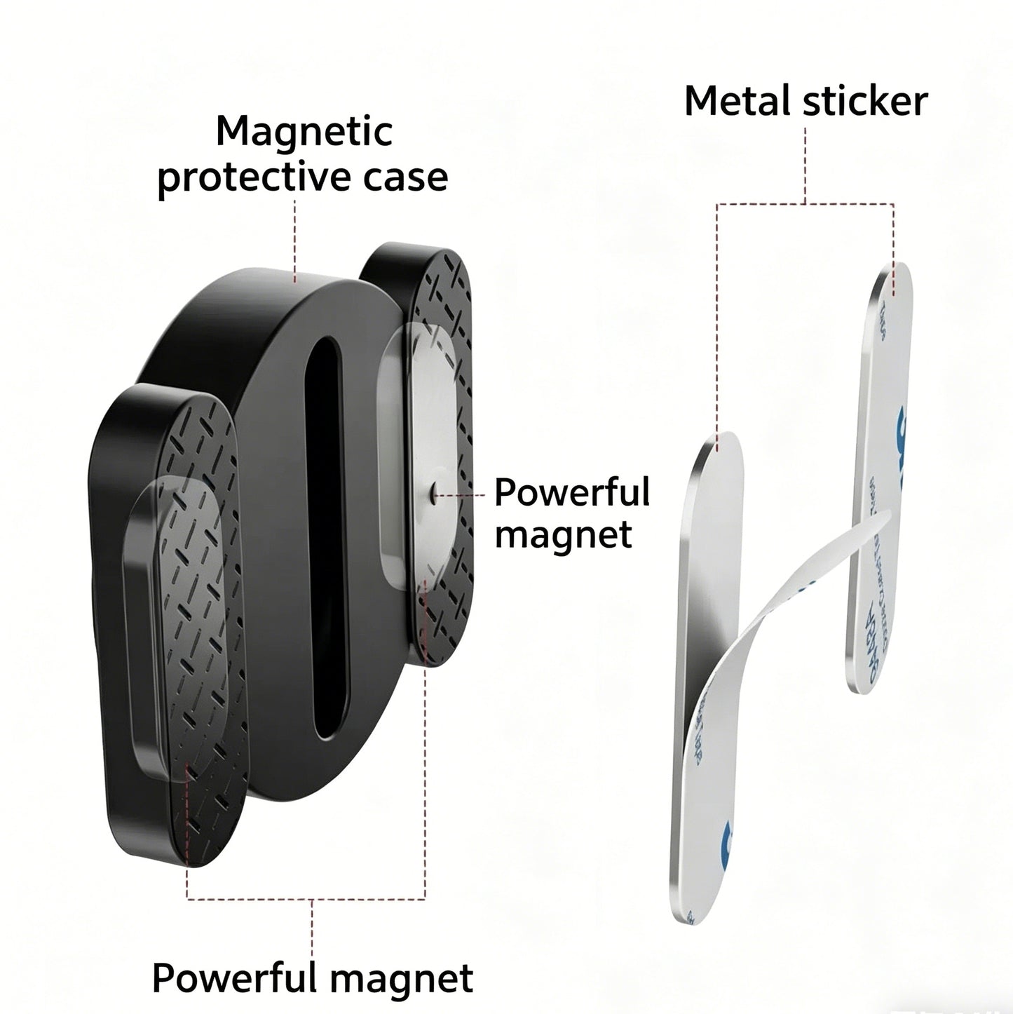 GPS Magnetic Tracker, IP67 Waterproof Anti-Lost Finder for Cars Wallet Key Luggage Pet, Android Only Works with Google Find Hub, Replaceable Battery-LIN