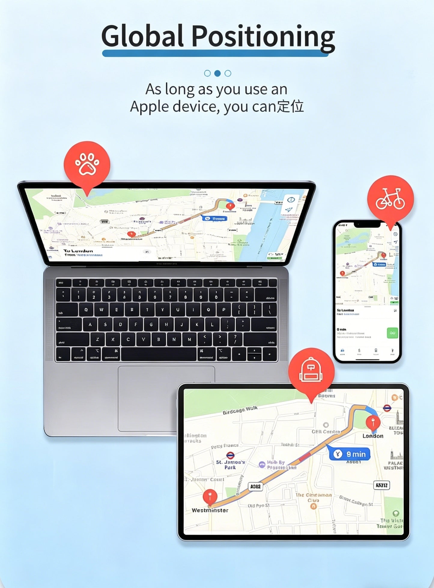 GPS Magnetic Tracker, IP67 Waterproof Anti-Lost Finder for Cars Wallet Key Luggage Pet, Android Only Works with Google Find Hub, Replaceable Battery-LIN