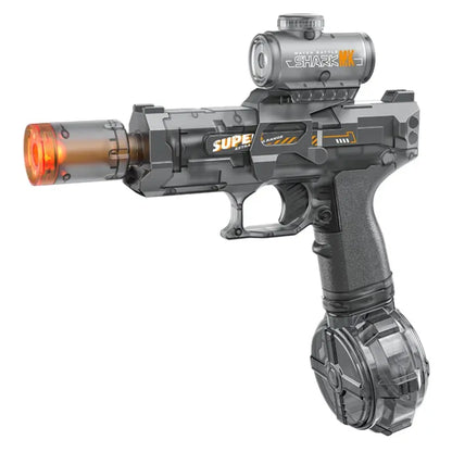 💧Glowing Electric Water Gun🔫, 32ft Range, 320cc Tank, Fun Summer Toy for All Ages-TI