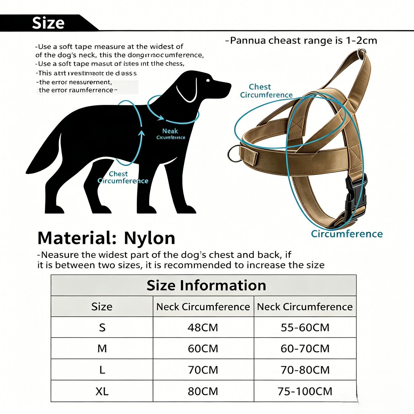 🐕No-Pull Dog Harness🐕 – Safe, Comfortable & Easy-to-Fit with Adjustable, Chafe-Resistant Straps for All Dogs-TI