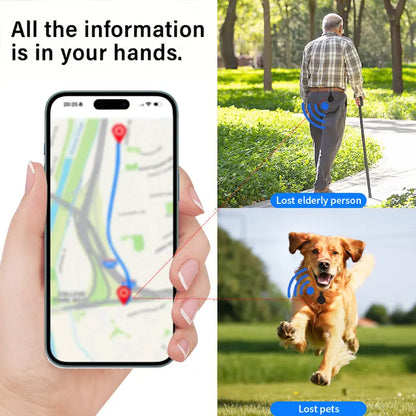 GPS Magnetic Tracker, IP67 Waterproof Anti-Lost Finder for Cars Wallet Key Luggage Pet, Android Only Works with Google Find Hub, Replaceable Battery-LIN