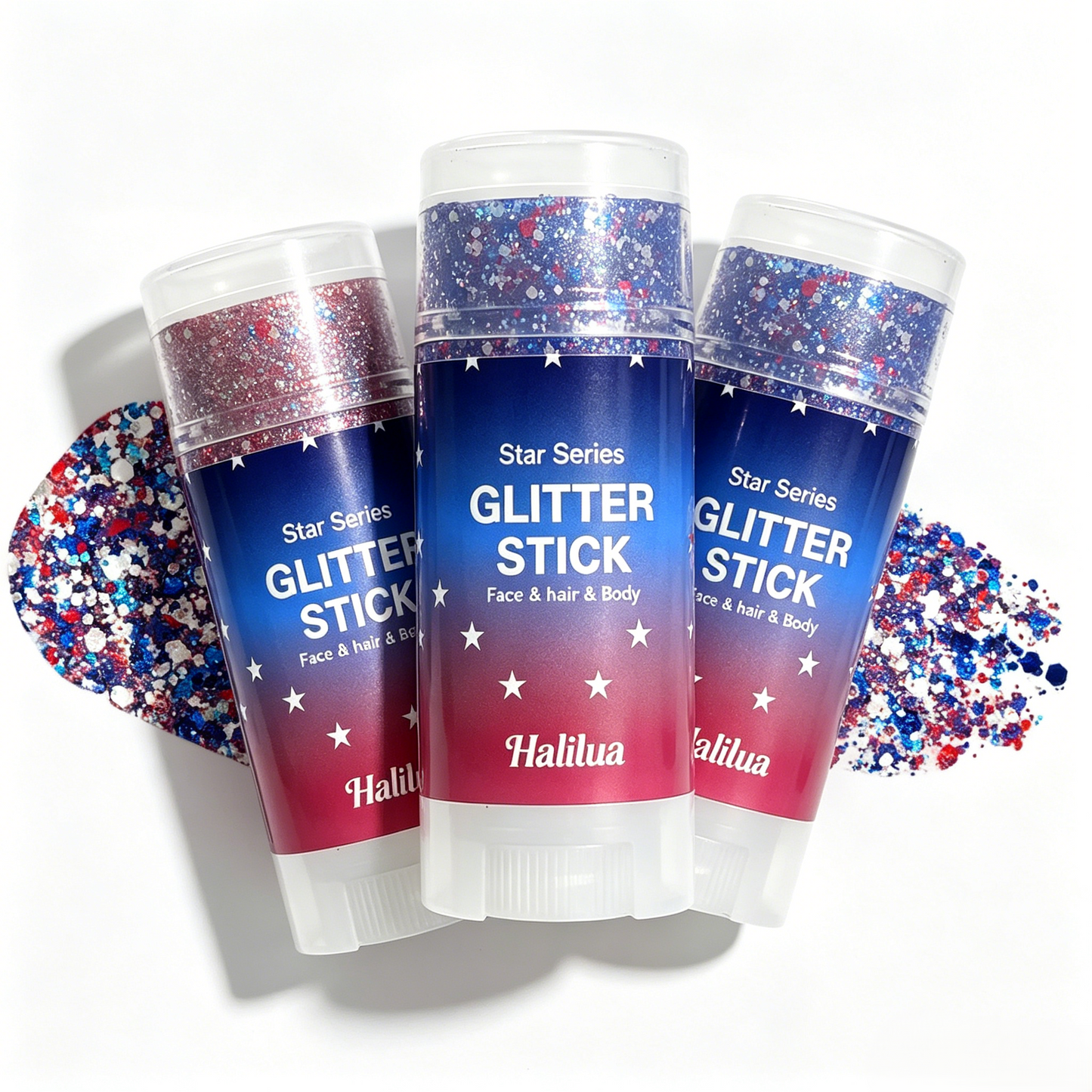 🗽4th of July Sparkle Glitter Wand🎊, Body & Hair Sparkle for Independence Day Party, Festival & Fun Holiday Look-TI