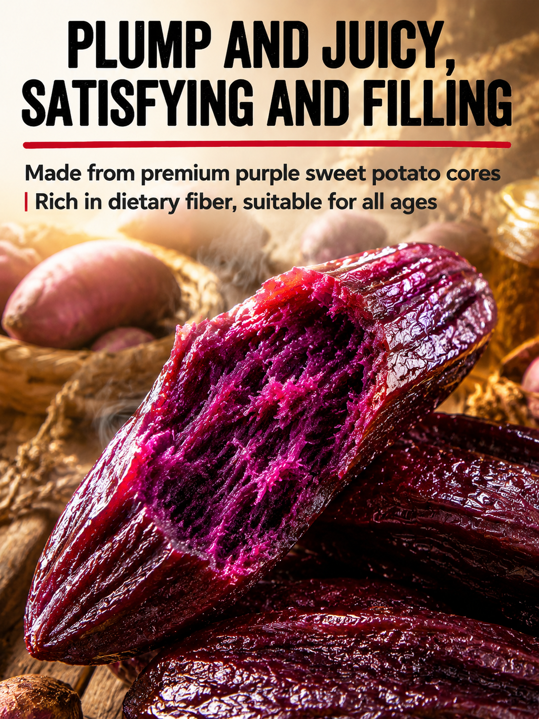 Healthy Low Fat Purple Sweet Potato Snack-TI