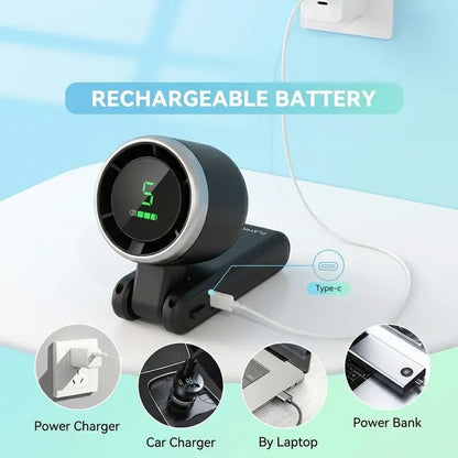 🌟 2026 Summer Portable Cooling Fan🥶，1200mAh Pocket Fan for Travel Festival Theme Park-TI