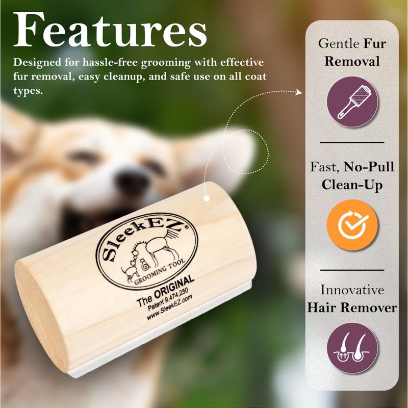 🐕5 Inch Pet Deshedding Brush🐱, Lightweight Dog Grooming Comb for Short Long Hair Pets-TI
