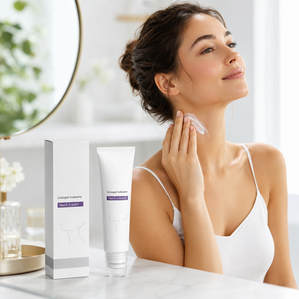 Collagen Fullerene Neck Cream – Firming & Hydrating Neck Care with Niacinamide for Smoother-Looking Skin