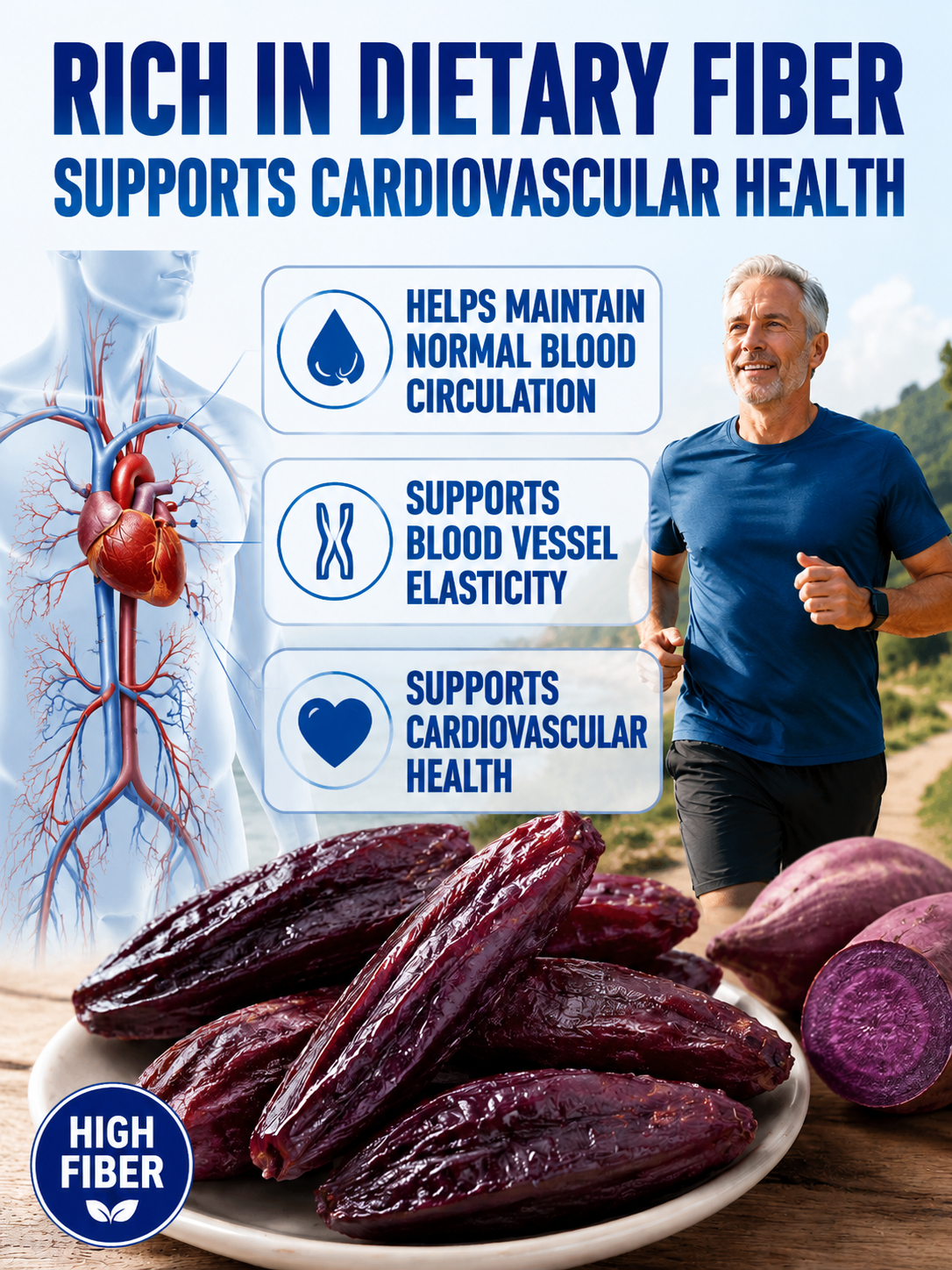 Healthy Low Fat Purple Sweet Potato Snack-TI