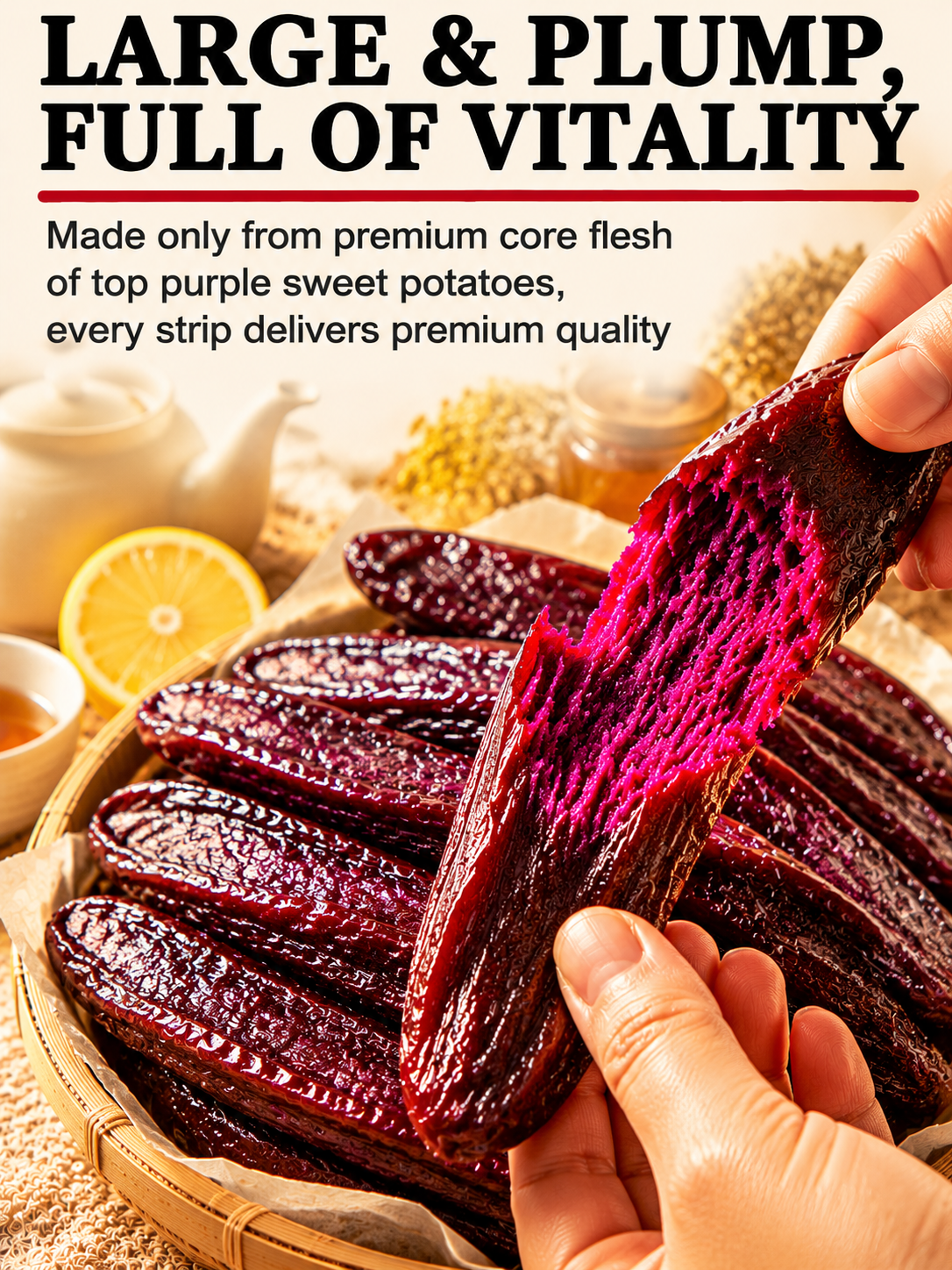 Healthy Low Fat Purple Sweet Potato Snack-TI