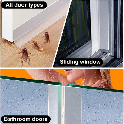 🧻16.4Ft Door Draft Stopper | 1.38in Wide Weather Stripping to Block Drafts, Noise & Leaks-TI