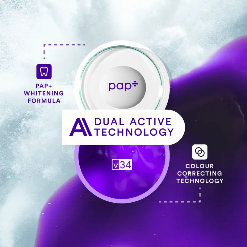 🦷Hismile V34 Whitening Strips: Advanced Teeth Whitening + Purple Colour Correction for Brighter Smiles-TI