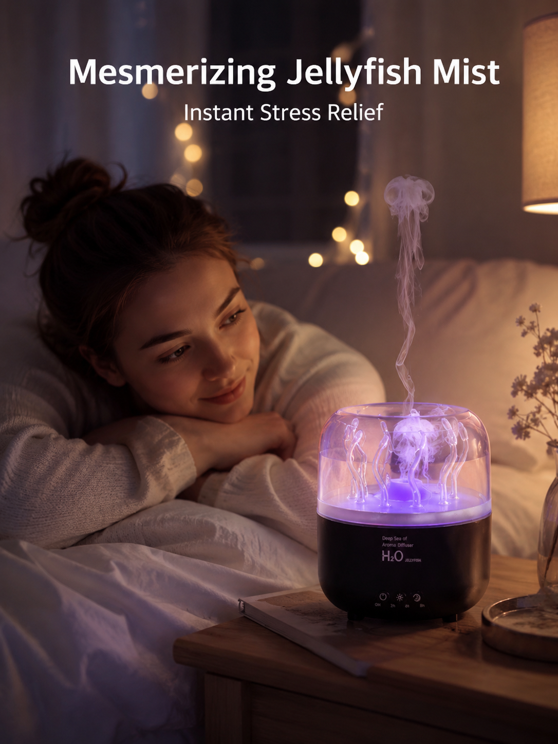Rotating Seaweed Aroma Diffuser & Cool Mist Humidifier-TI