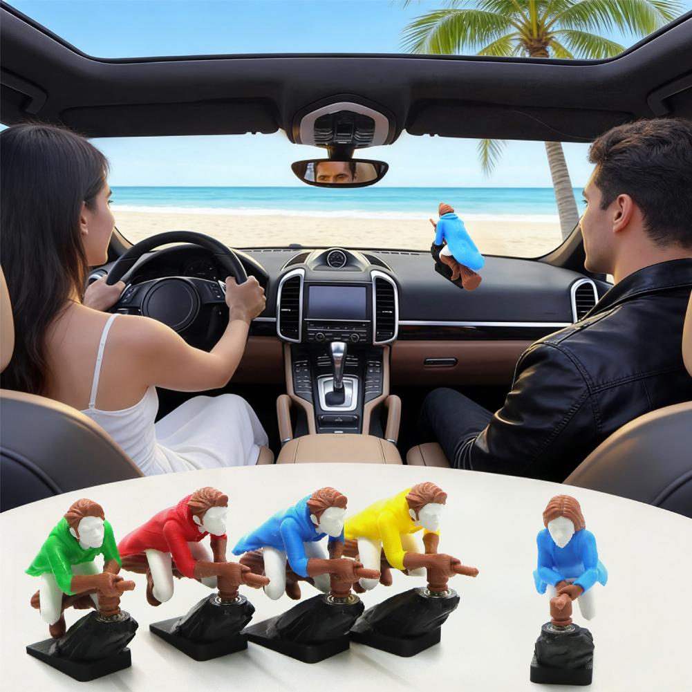 Fun Drift Turn Wizard Creative Broomstick Decoration Broomstick Dashboard Drift Ornaments Witch Wizard Flying Broom Car Interior-LIN