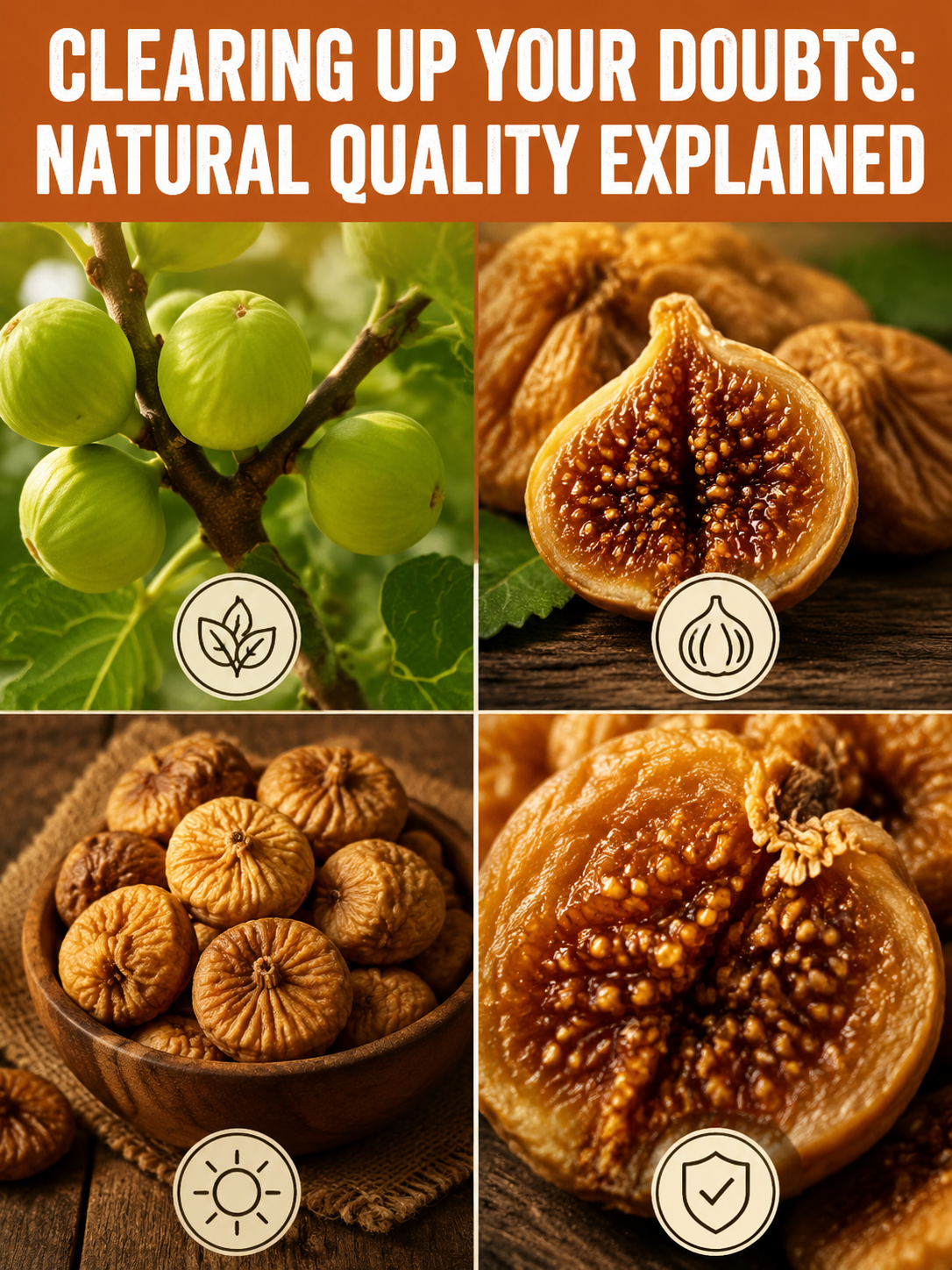 Natural Sun-Dried Figs – Sweet & Chewy Healthy Fruit Snack-TI