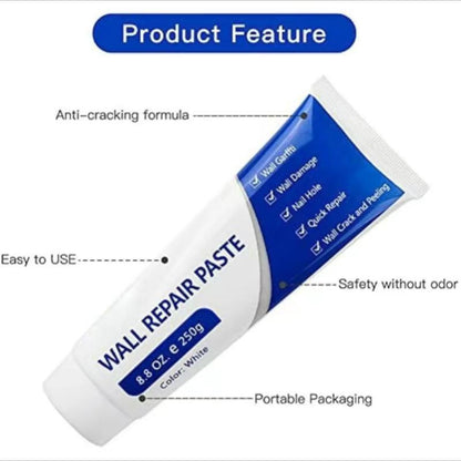 🧱Drywall Patch Repair Kit 250g Wall Mending Agent Multi-functional Quick-drying Paste Adhesive Heavy Duty Concrete Sealant Waterproof Self-adhesive-TI