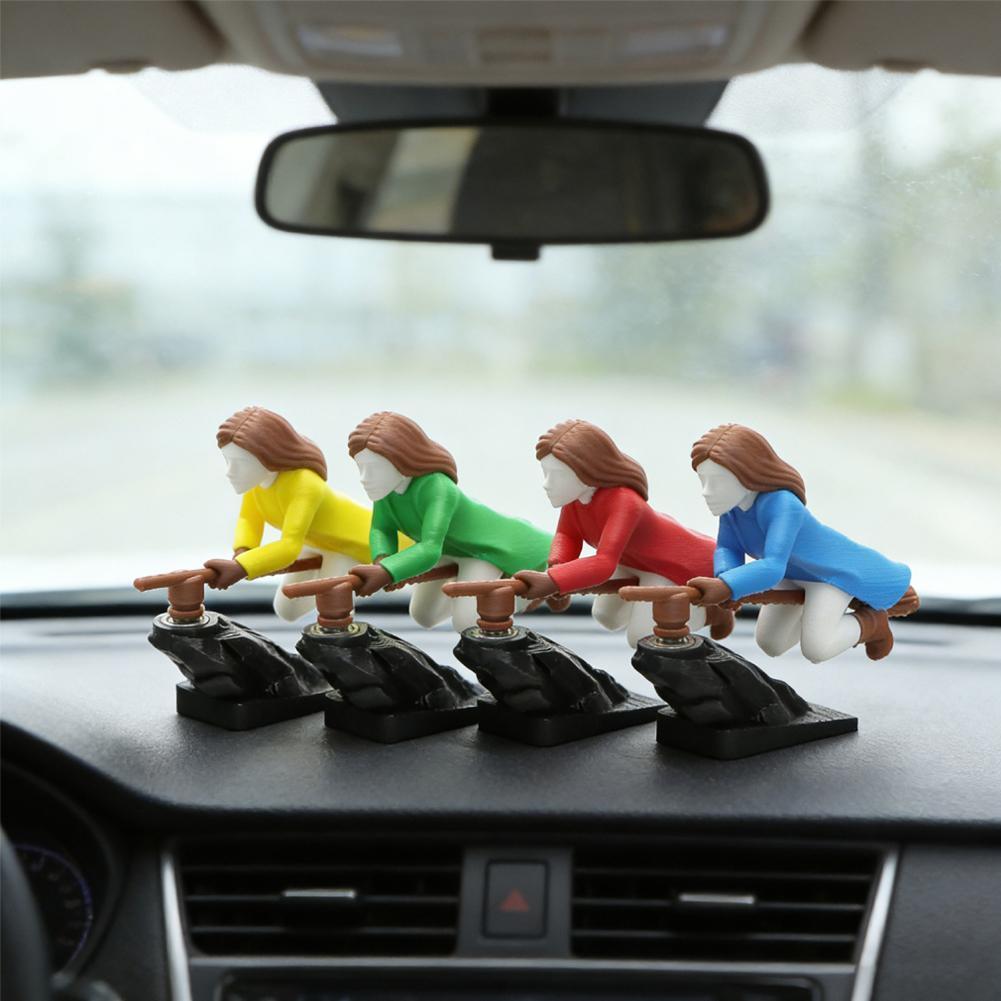 Fun Drift Turn Wizard Creative Broomstick Decoration Broomstick Dashboard Drift Ornaments Witch Wizard Flying Broom Car Interior-LIN