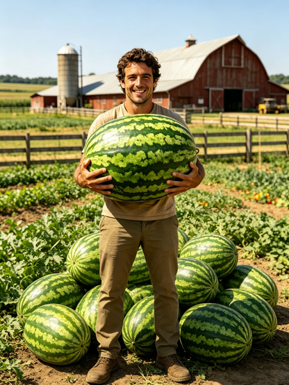🍉Premium Watermelon Seeds🌿 - Grow Your Own Sweet Watermelons at Home | High Yield, Easy to Grow, and Fresh Harvest-LIN