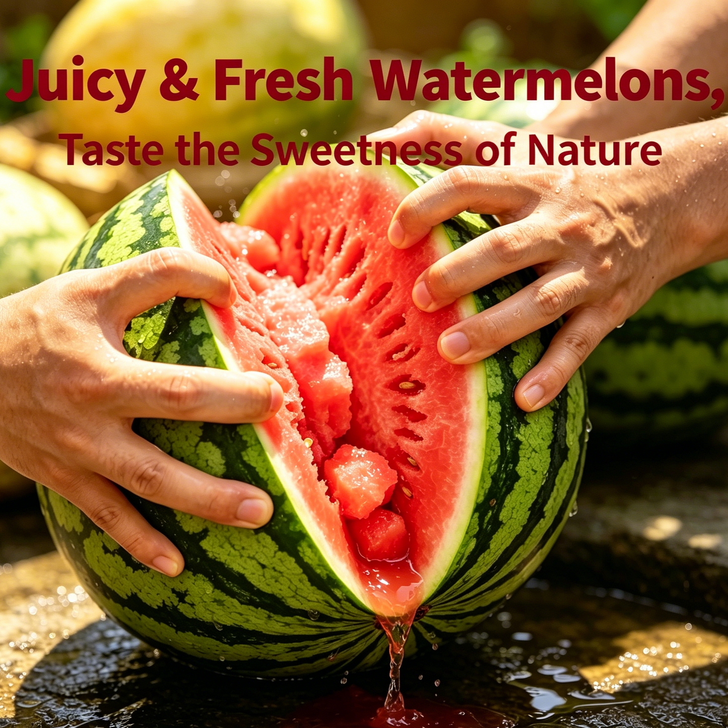 🍉Premium Watermelon Seeds🌿 - Grow Your Own Sweet Watermelons at Home | High Yield, Easy to Grow, and Fresh Harvest-LIN