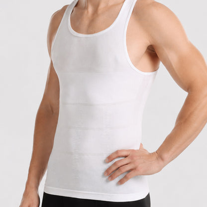 Zeriluna Men's Seamless Breathable Tank Tops, Stylish Sports Undershirts Base Layer