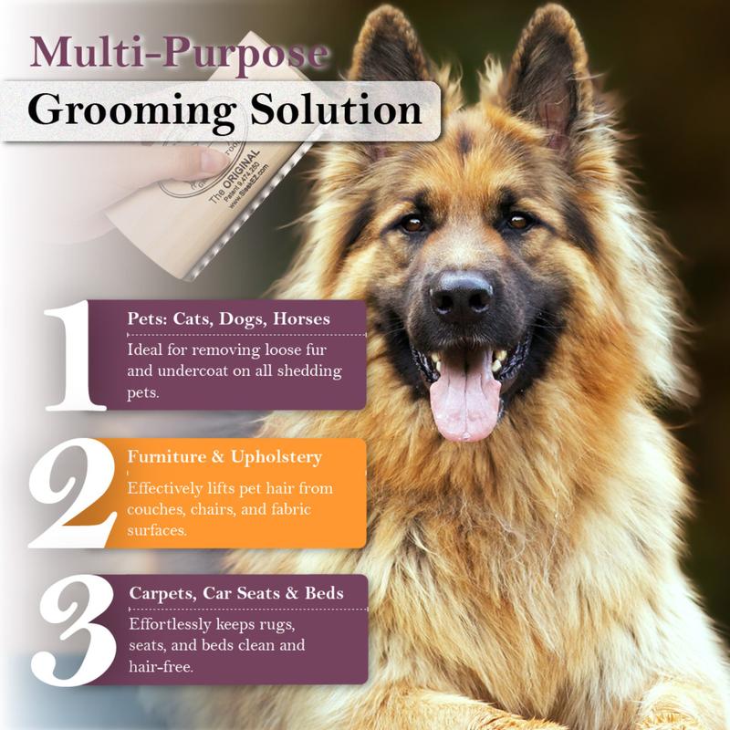 🐕5 Inch Pet Deshedding Brush🐱, Lightweight Dog Grooming Comb for Short Long Hair Pets-TI