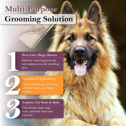 🐕5 Inch Pet Deshedding Brush🐱, Lightweight Dog Grooming Comb for Short Long Hair Pets-TI